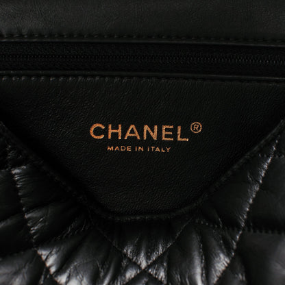 Chanel Aged Calfskin Quilted Medium Medallion Flap Black 6 of 9