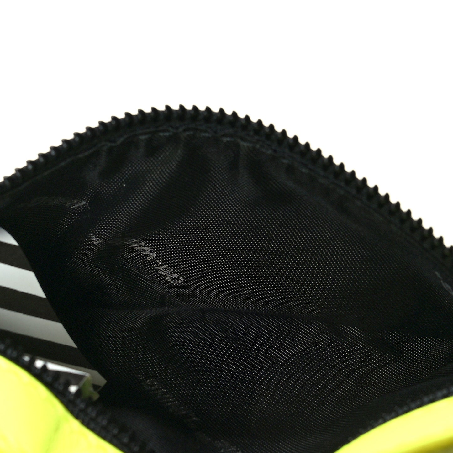 Calfskin Embossed Leg Pouch Fluo Yellow