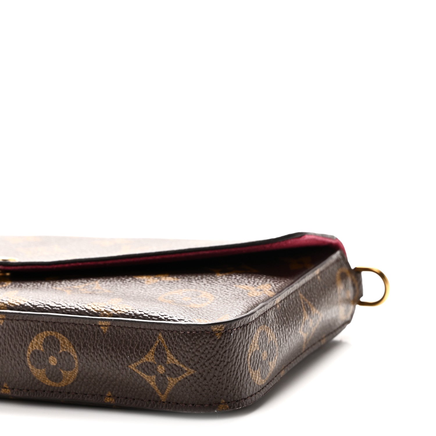 Louis Vuitton Monogram Pochette Felicie Chain Wallet Fuchsia 10 of 10