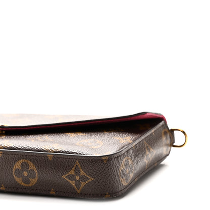 Louis Vuitton Monogram Pochette Felicie Chain Wallet Fuchsia 10 of 10