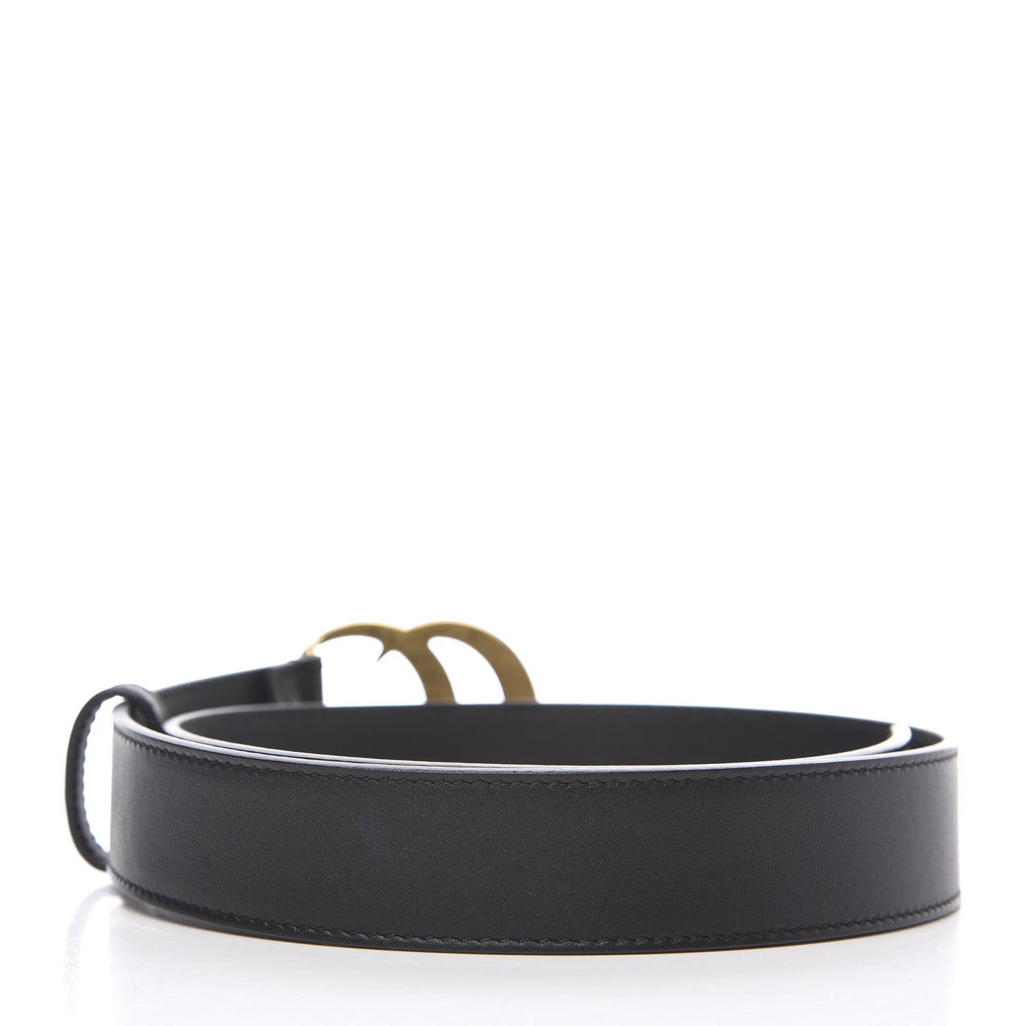 Moon Calfskin Double G 30mm Belt 70 28 Black