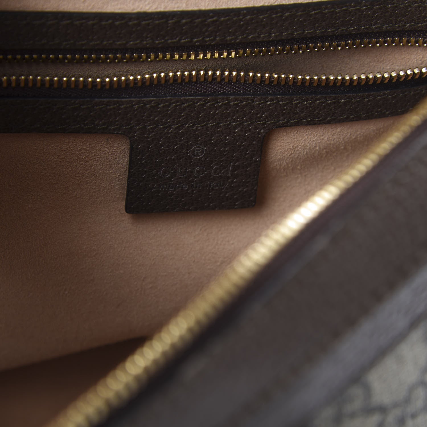 Gucci GG Supreme Monogram Web Small Ophidia Top Handle Shoulder Bag Brown 7 of 12