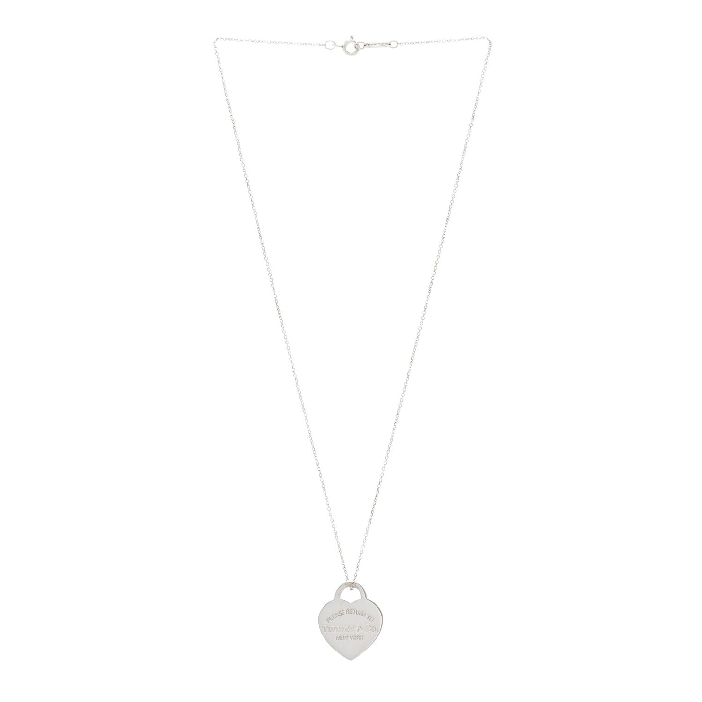 Sterling Silver Medium Return To Tiffany Heart Pendant Necklace