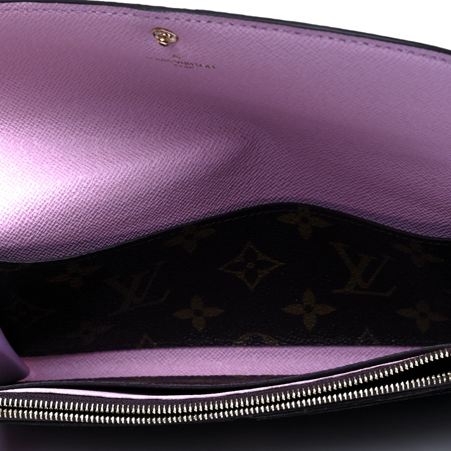 Monogram Emilie Wallet Rose Ballerine