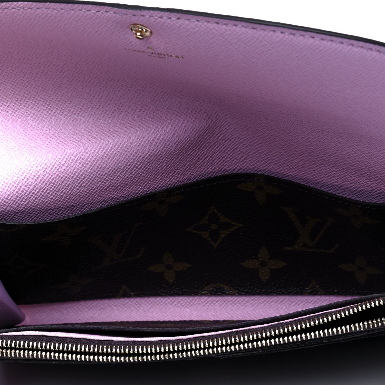 Louis Vuitton Monogram Emilie Wallet Rose Ballerine 3 of 5