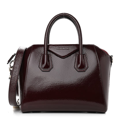 Givenchy Crinkled Patent Calfskin Small Antigona Aubergine 1 of 11