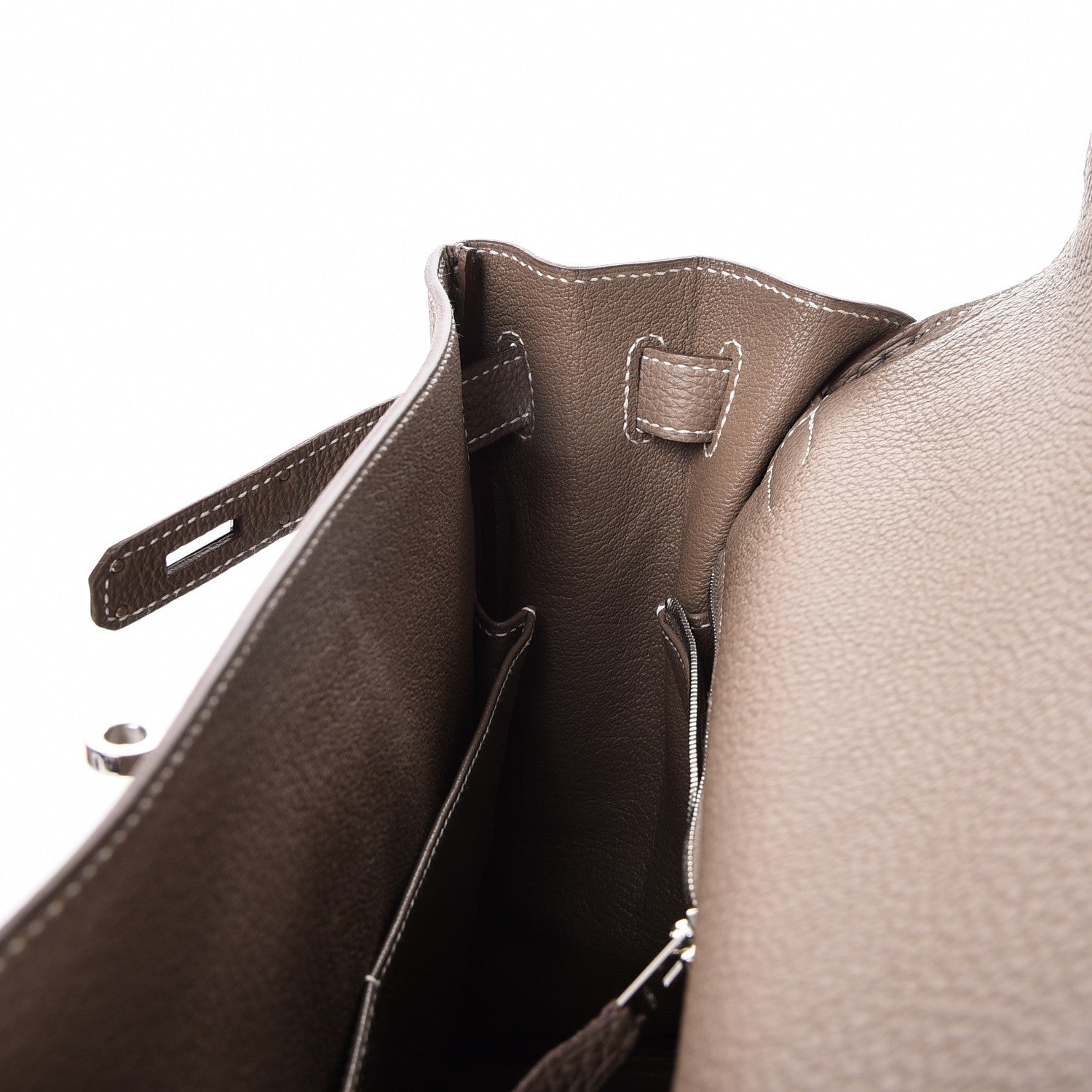 Hermes Togo Kelly Retourne 32 Etoupe 15 of 38