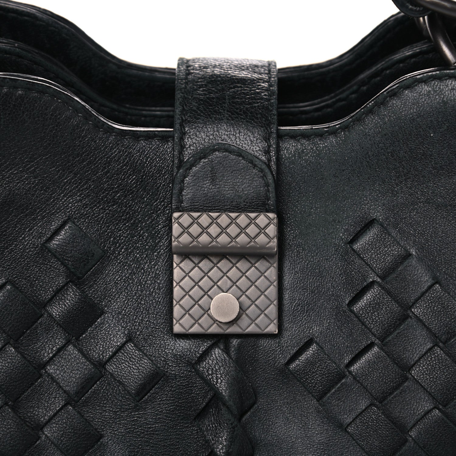 Bottega Veneta Calfskin Intrecciato Bag Black 16 of 17