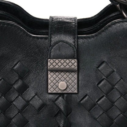 Bottega Veneta Calfskin Intrecciato Bag Black 16 of 17