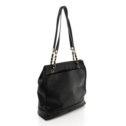 Chanel Caviar Triple CC Shoulder Bag Black 3 of 11