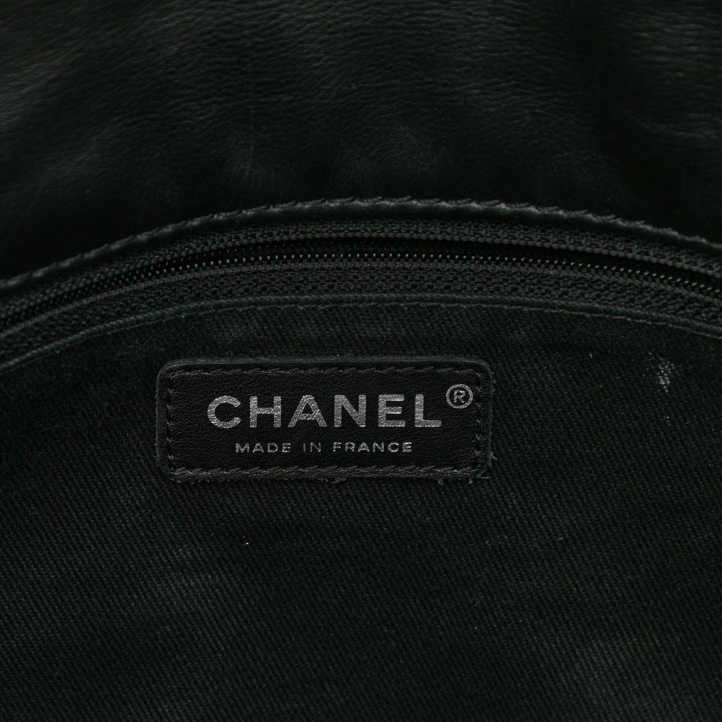 Calfskin Stitched Large Expandable Flap Bag Black