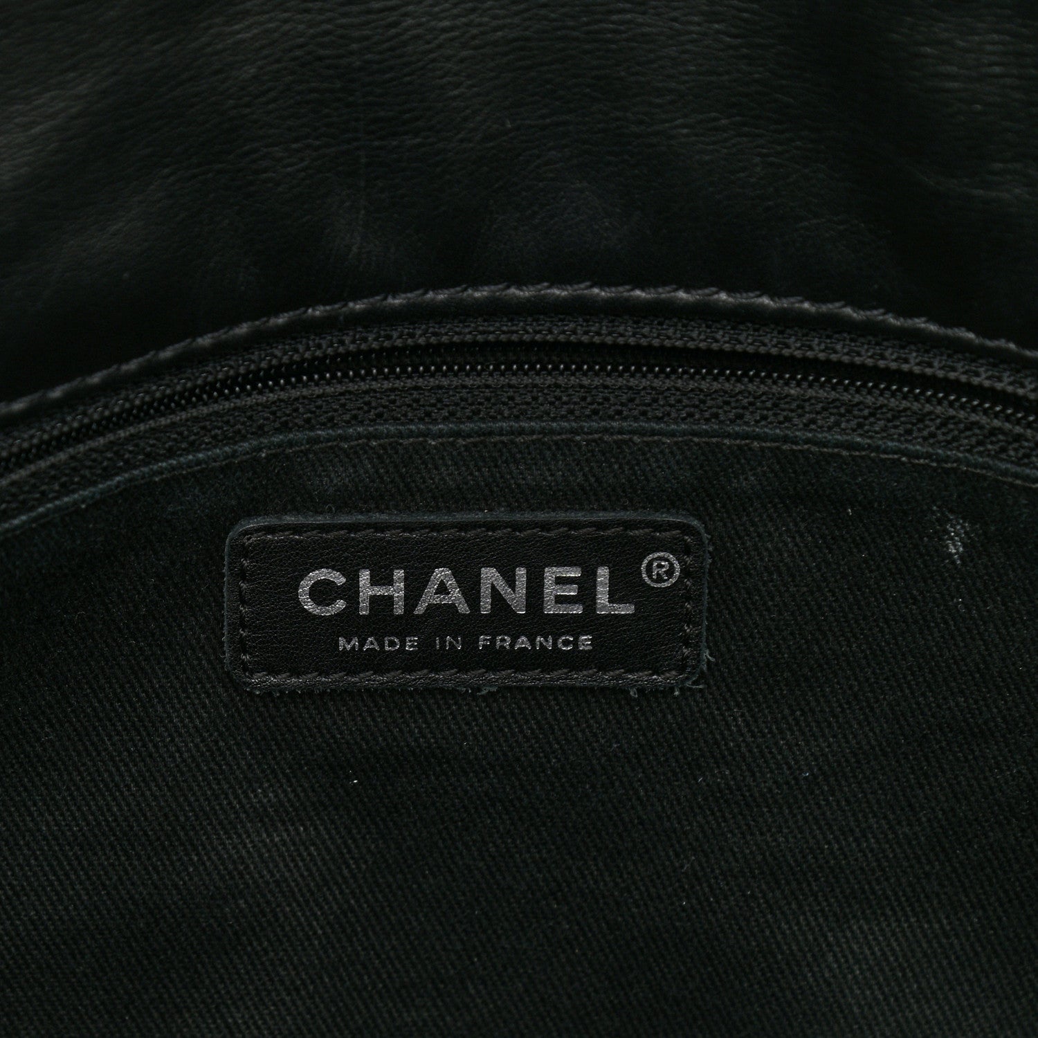 Chanel Calfskin Stitched Large Expandable Flap Bag Black 6 of 10