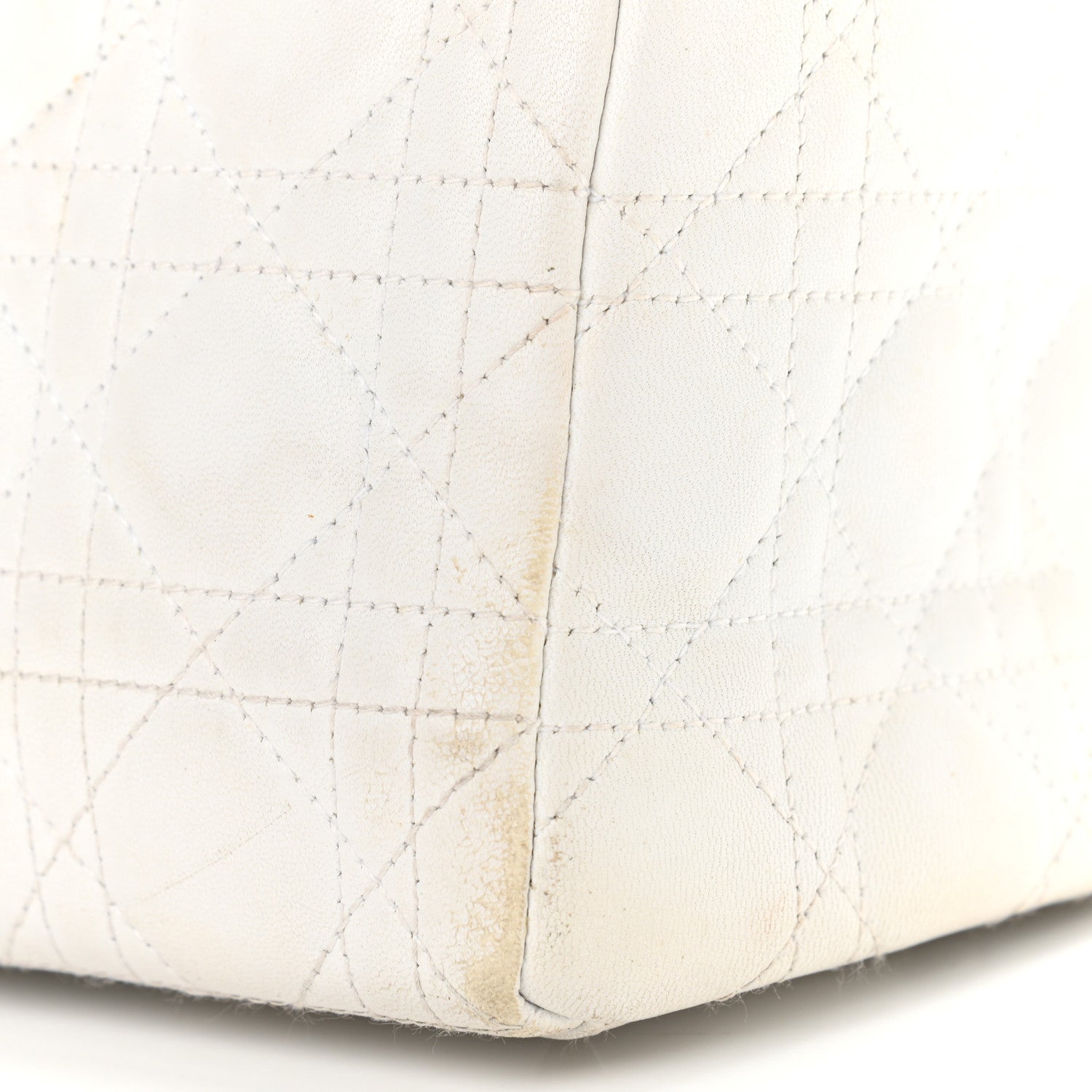 Christian Dior Lambskin Cannage Medium Lady Dior White 20 of 24