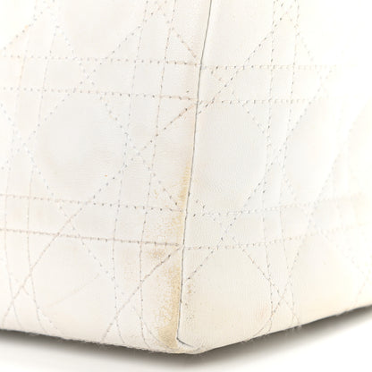 Christian Dior Lambskin Cannage Medium Lady Dior White 20 of 24