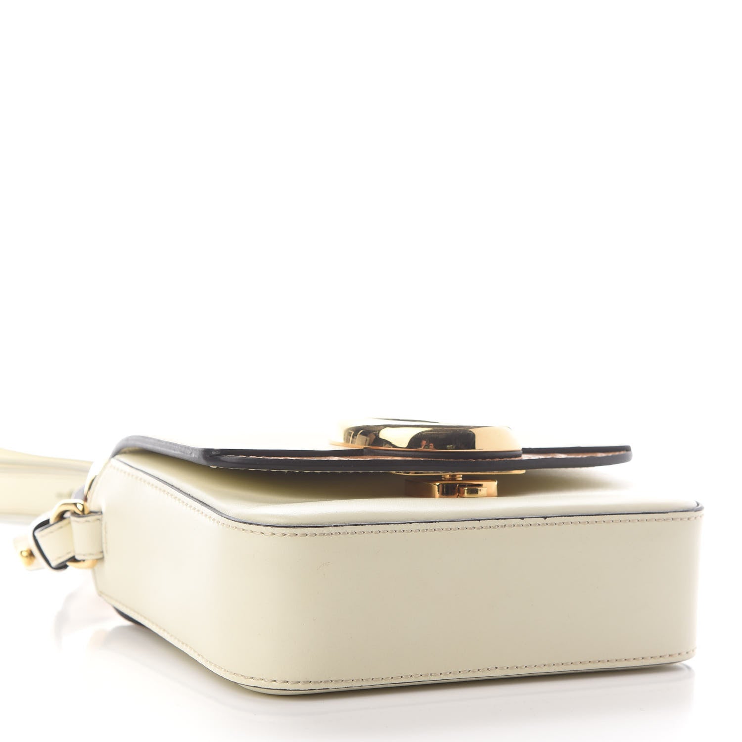 Chloe Calfskin Crocodile Embossed Mini C Double Carry Blondie Beige Autumnal Brown 4 of 11