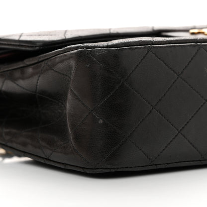 Chanel Lambskin Quilted Medium Double Flap Black 10 of 19