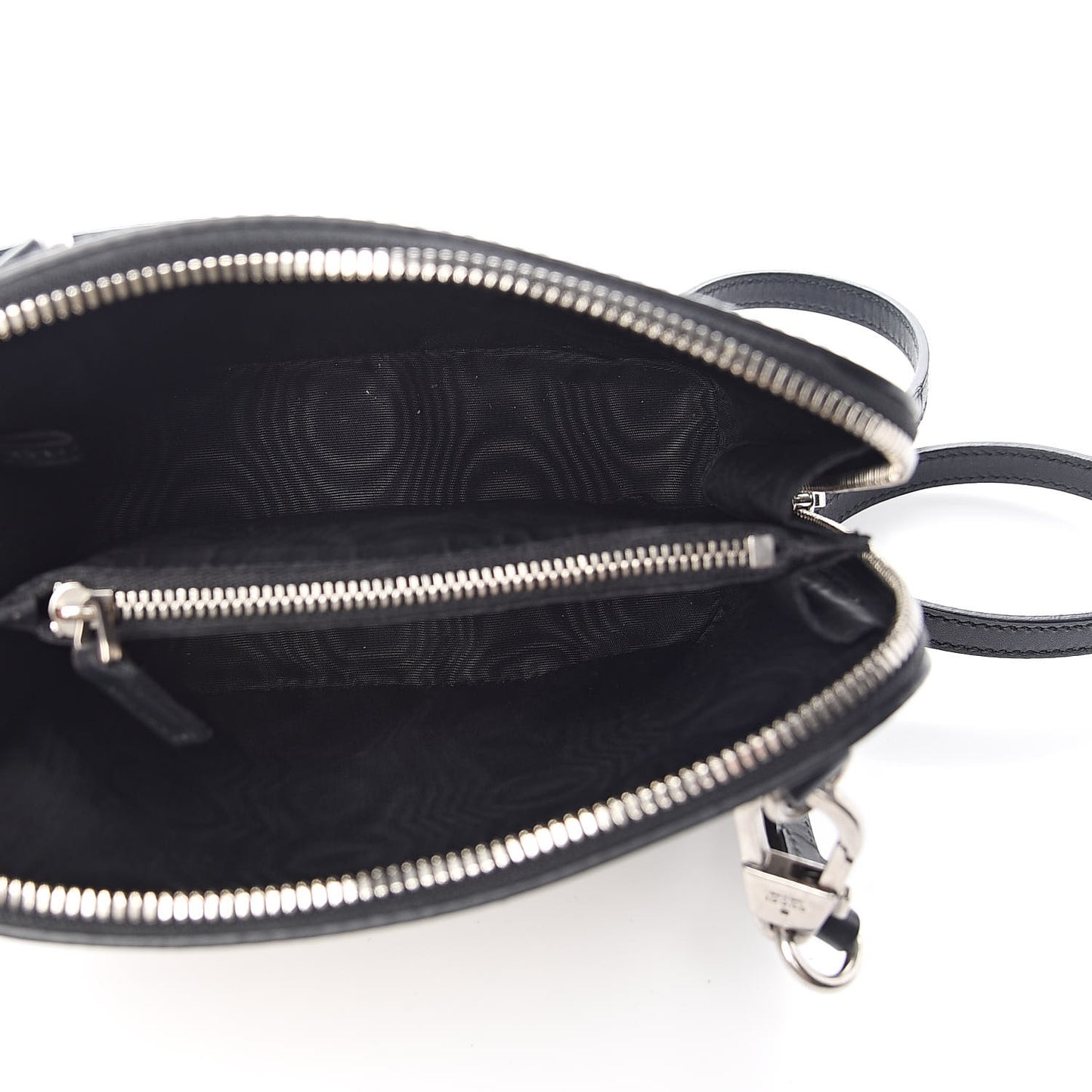 X SEGA Calfskin GUCCY Stars Mini Dome Shoulder Bag Black Gold
