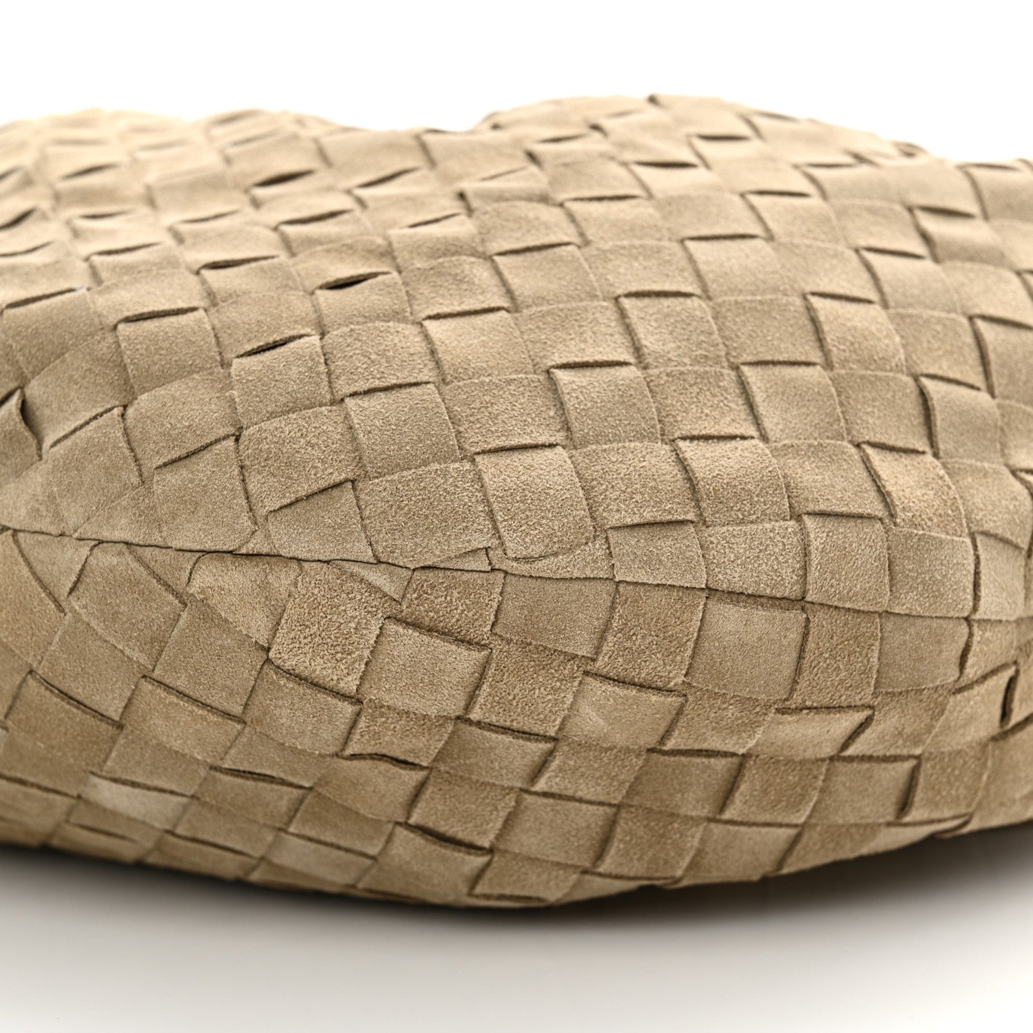 Bottega Veneta Suede Calfskin Intrecciato Teen Jodie Hobo Beige 10 of 10