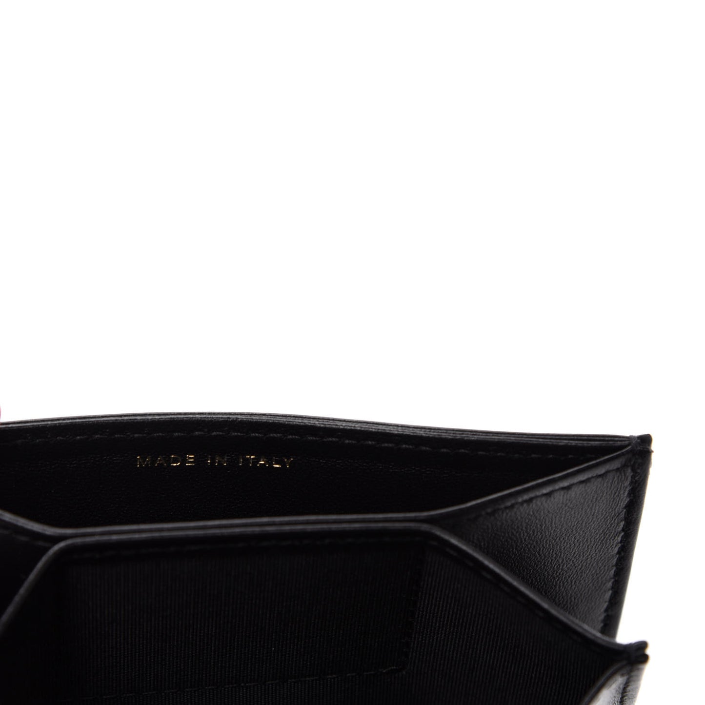 Lambskin Quilted My Chanel Lady Card Holder On Chain Black