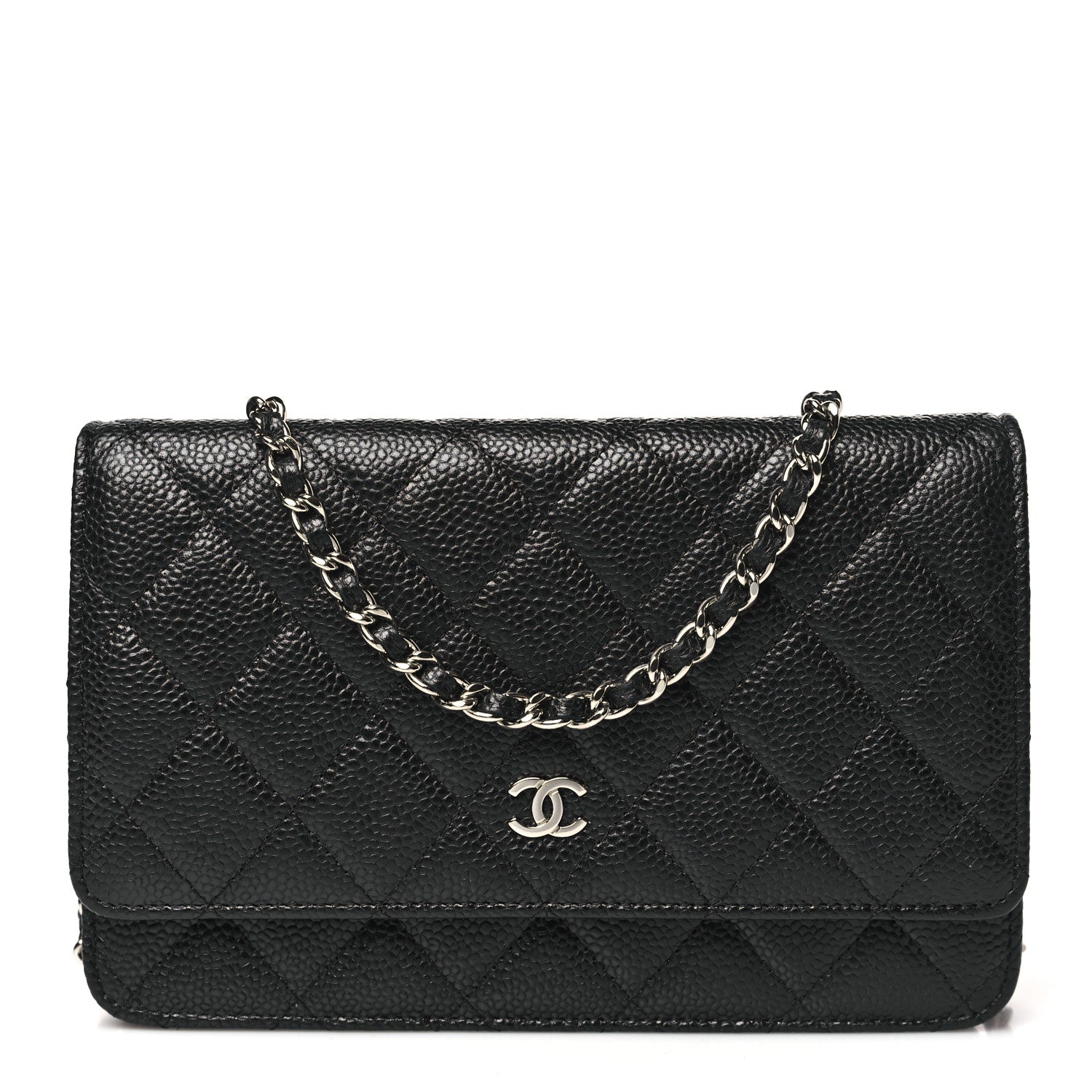 Chanel Caviar Quilted Wallet on Chain WOC Black 1 of 13