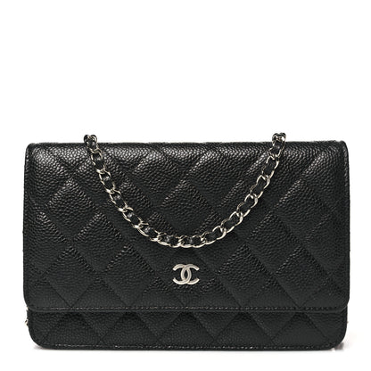Chanel Caviar Quilted Wallet on Chain WOC Black 1 of 13