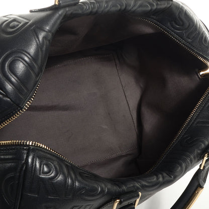 Louis Vuitton Calfskin Embossed Speedy Cube 30 Black 5 of 7