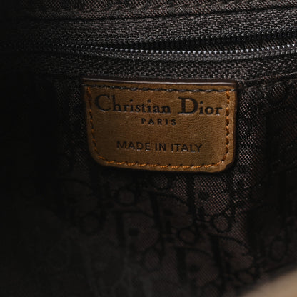 Christian Dior Calfskin Gaucho Double Saddle Bag Brown 6 of 10