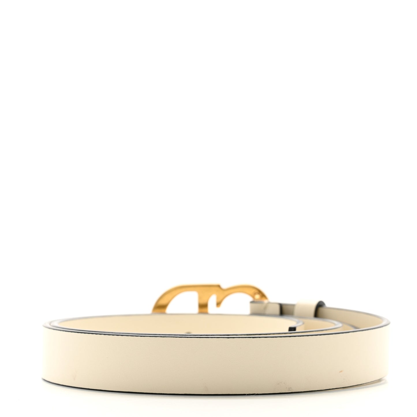 Calfskin Saddle Belt 70 28 White