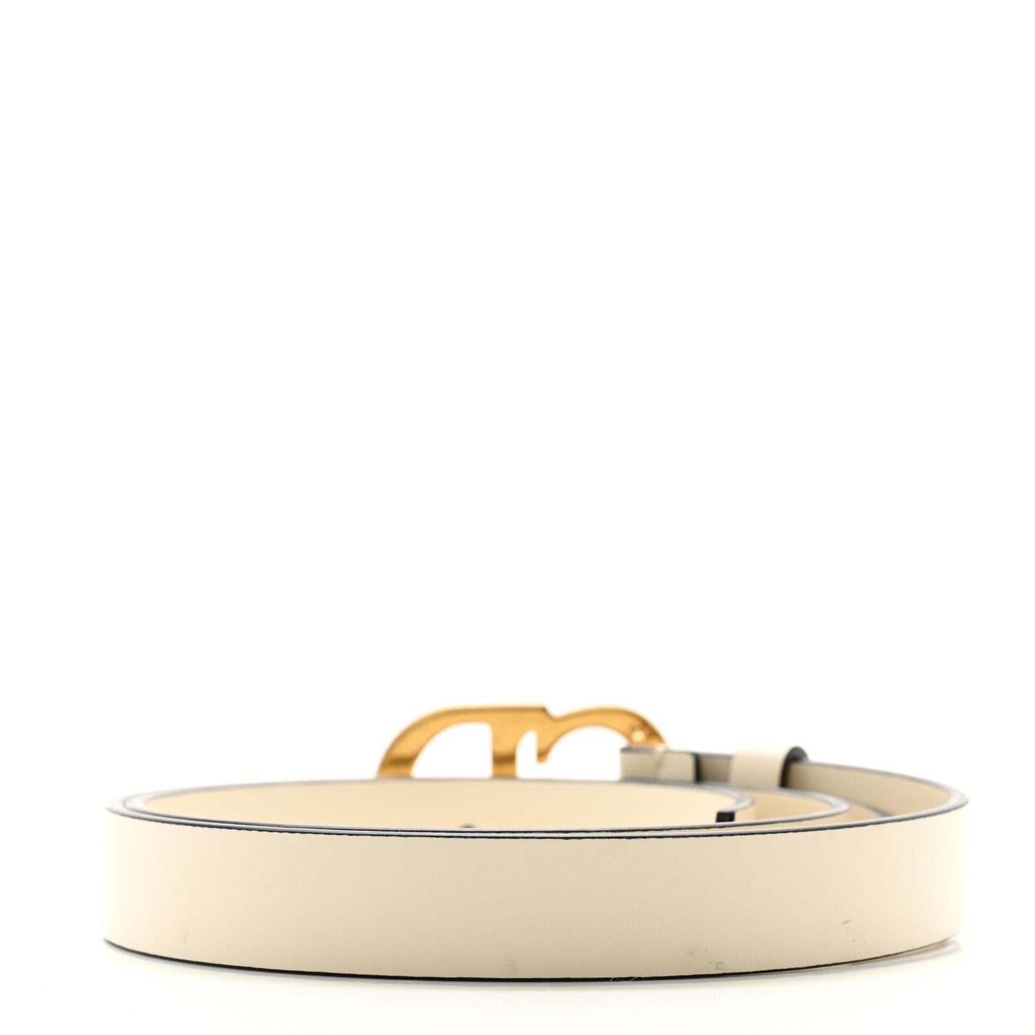 Christian Dior Calfskin Saddle Belt 70 28 White 2 of 11