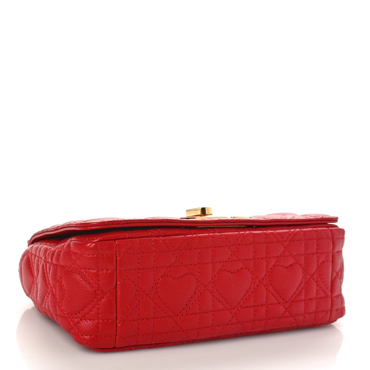 Christian Dior Calfskin Cannage Dioramour Small Caro Bag Bright Red 4 of 8