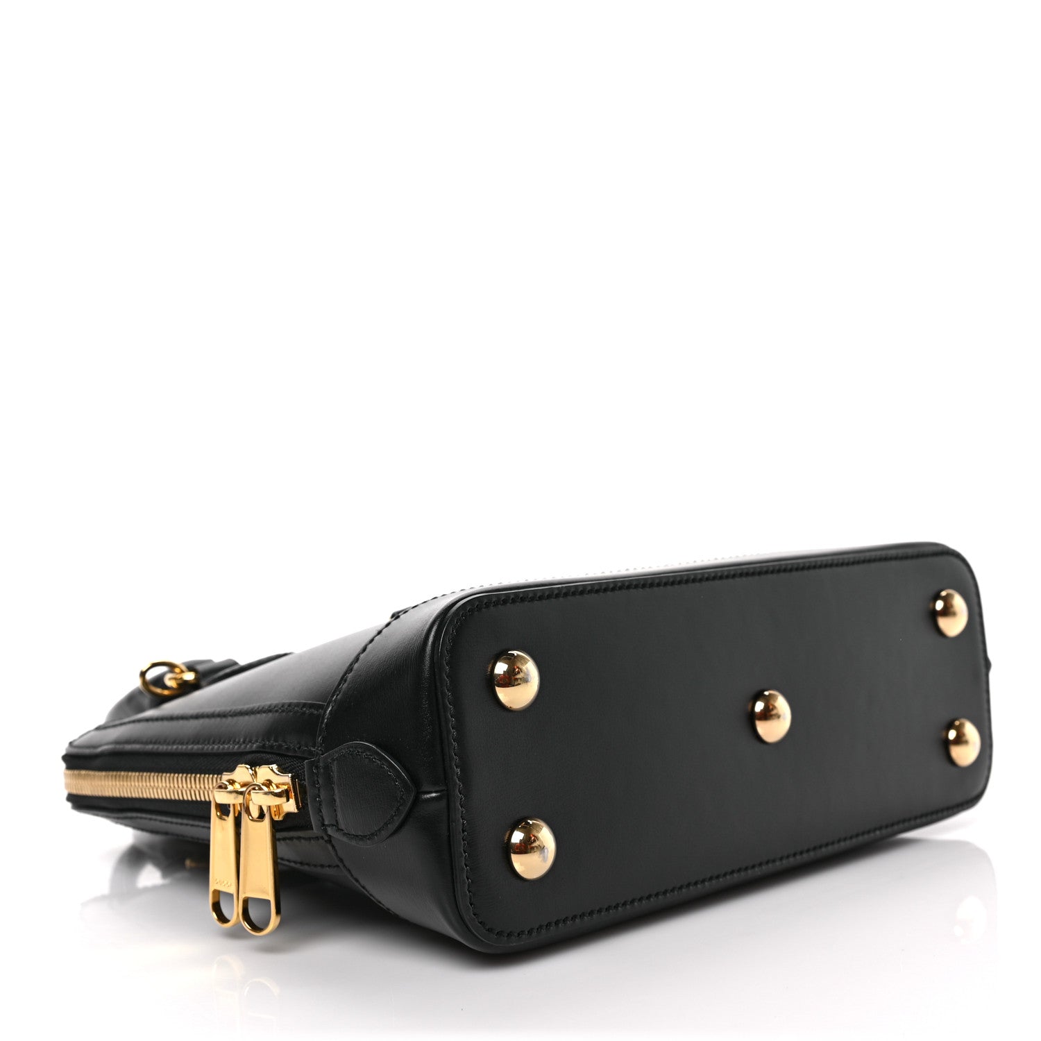 Gucci Boarded Plutone Calfskin Small Horsebit 1955 Top Handle Bag Black 4 of 8