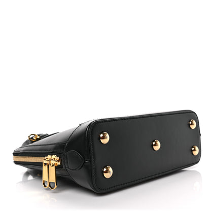 Gucci Boarded Plutone Calfskin Small Horsebit 1955 Top Handle Bag Black 4 of 8