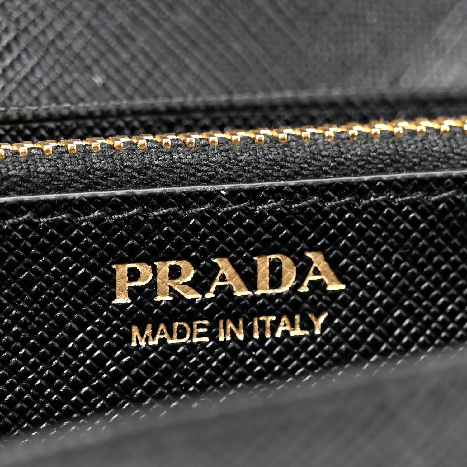 Prada Saffiano Metal Continental Flap Wallet Black 8 of 10