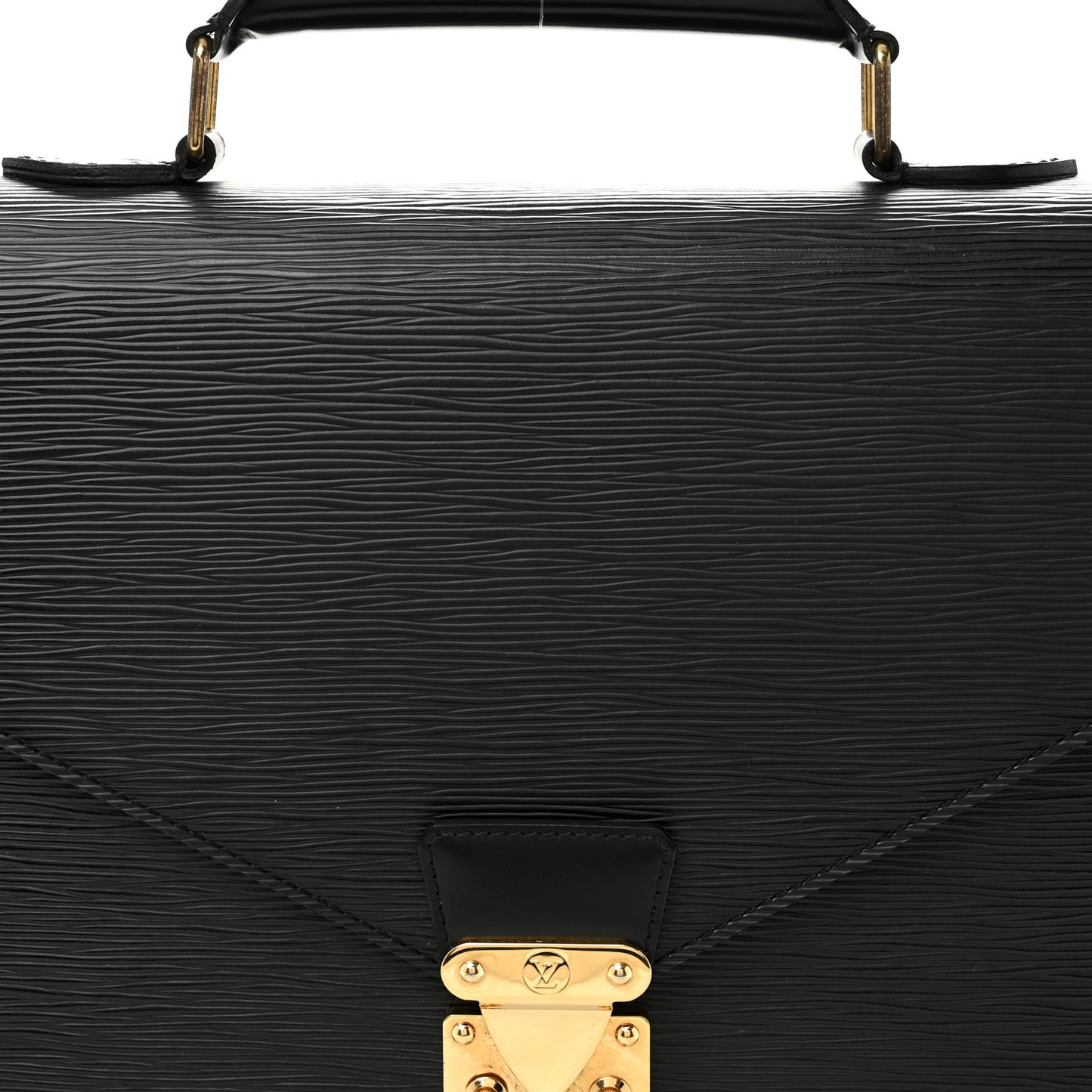 Epi Serviette Fermoir Briefcase Black