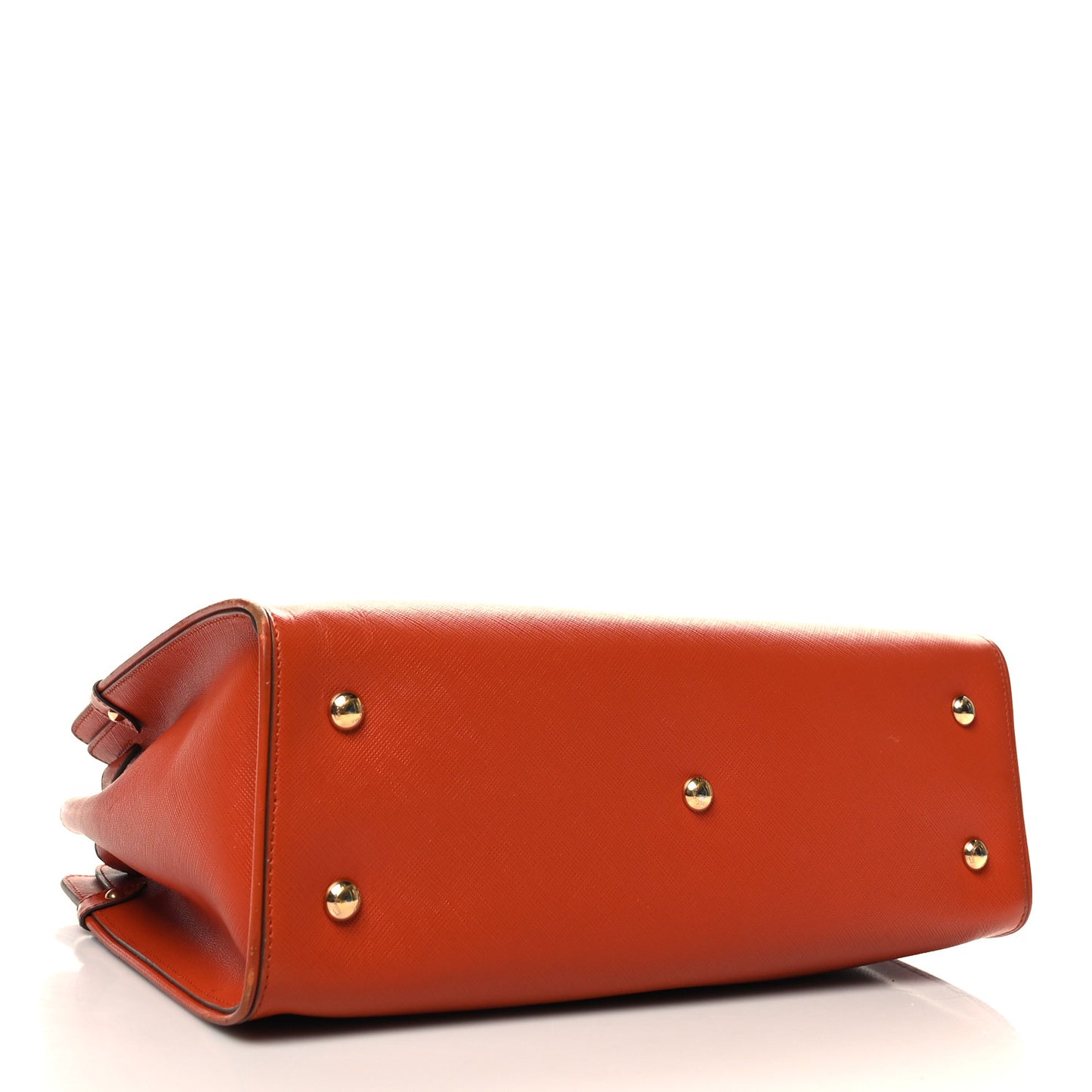 Printed Calfskin Briana Tote Terracotta