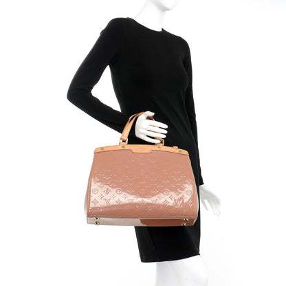 Louis Vuitton Vernis Brea GM Rose Velours 3 of 10