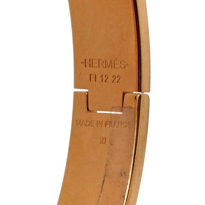 Hermes Enamel Narrow Clic Clac H Bracelet GM White 4 of 5