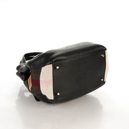 Burberry Calfskin Canvas Mega Check Small Maidstone Black 4 of 8