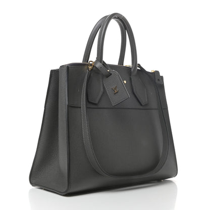 Louis Vuitton Taurillon City Steamer MM Gris 3 of 9