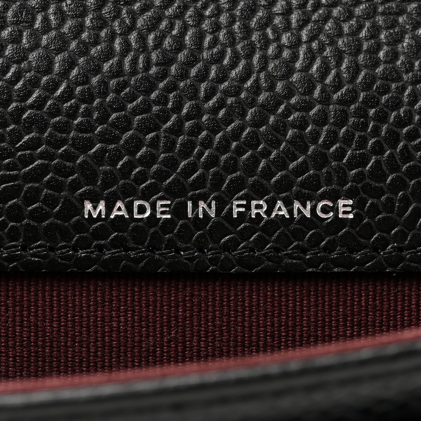 Caviar Quilted Flap Card Holder Wallet Black