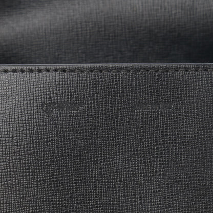 Off-White Saffiano Striped Baby Flap Black White 6 of 11