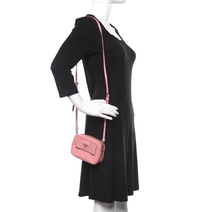 Prada Saffiano Fiocco Bow Camera Crossbody Bag Petalo 2 of 12