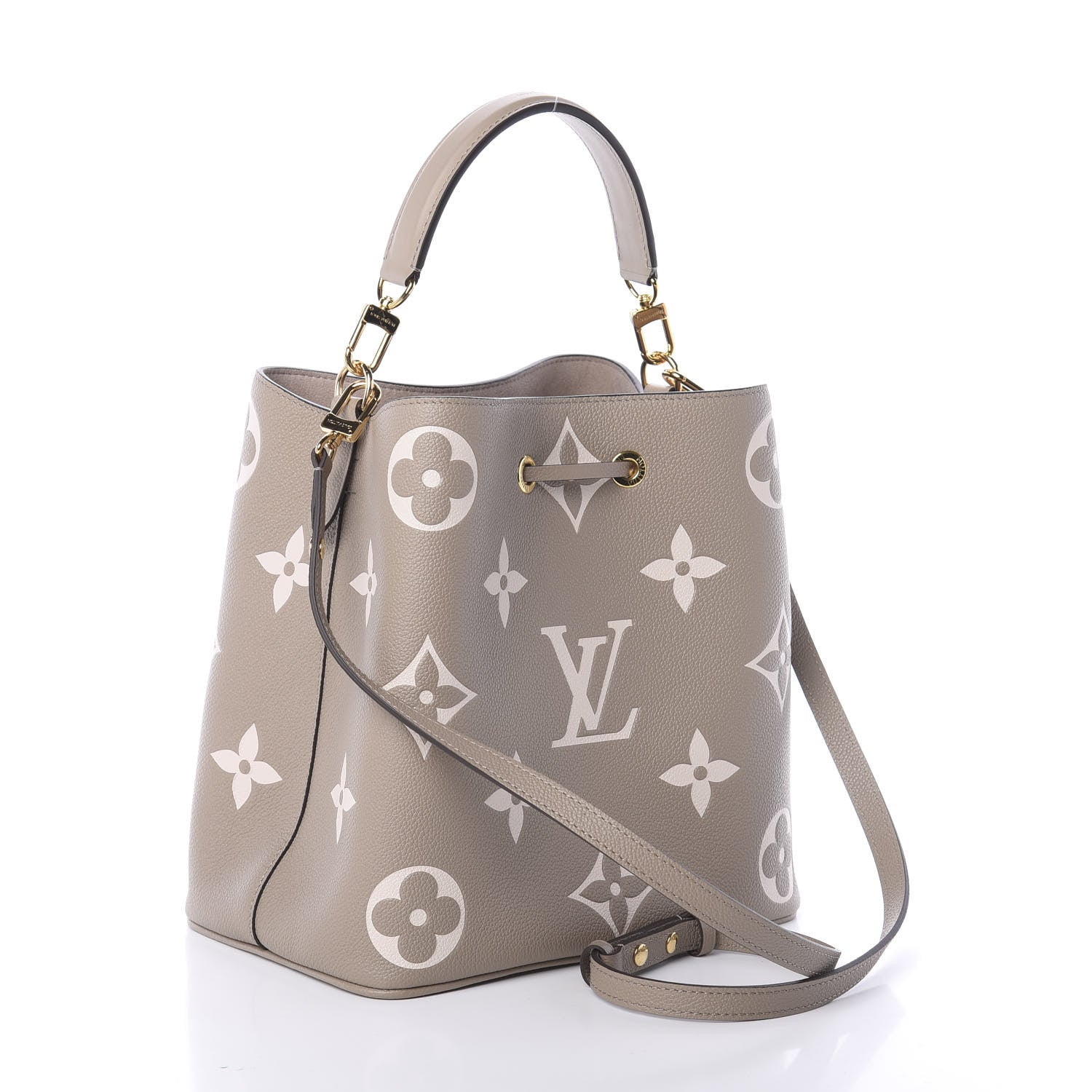 Louis Vuitton Empreinte Monogram Giant Neonoe MM Tourterelle Creme 5 of 10