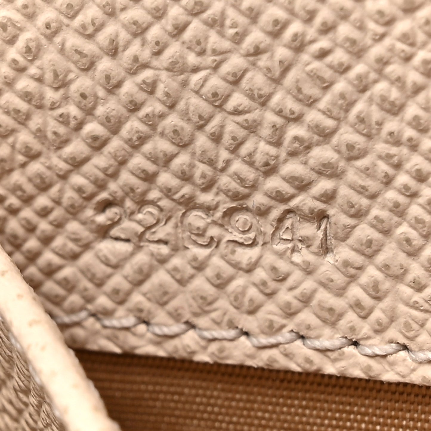 Hammered Calfskin Mini Gancini Icona Bag Beige