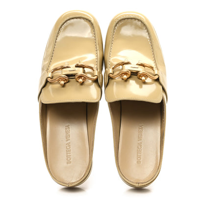 Bottega Veneta Soft Vinyl Calfskin Monsieur Loafers 39.5 Cane Sugar 2 of 9
