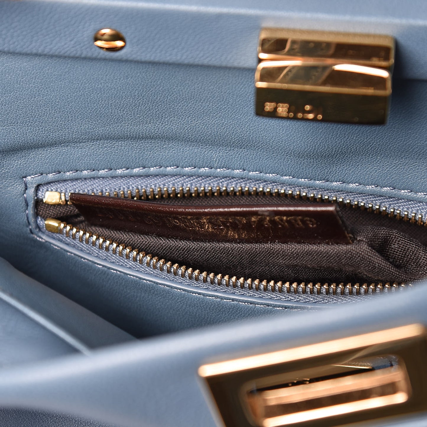 Nappa Mini Peekaboo Iconic Satchel Blue