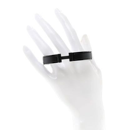 Hermes Matte Enamel Narrow Clic Clac HH Bracelet So Black 2 of 5