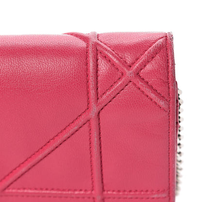 Christian Dior Lambskin Diorama Croisiere Chain Wallet Fuchsia 12 of 17