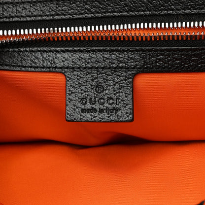Gucci Econyl Nylon Monogram Off The Grid Utility Pocket Backpack Carrot Orange Black 6 of 16
