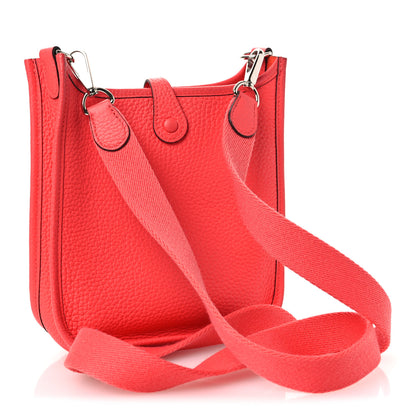 Hermes Taurillon Clemence Evelyne TPM Rose Jaipur 3 of 13